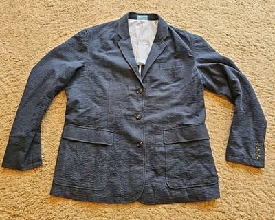 Castaway Nantucket Island Men's Blazer Sport Coat Sixe XL(44)Navy Blue