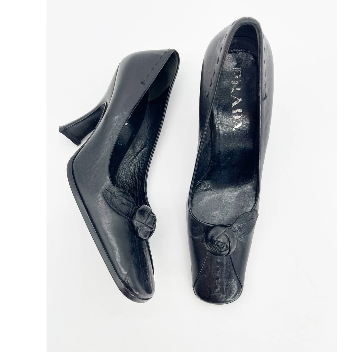 PRADA Leather Upper Pump Heels for Women with Vintage for sale | eBay