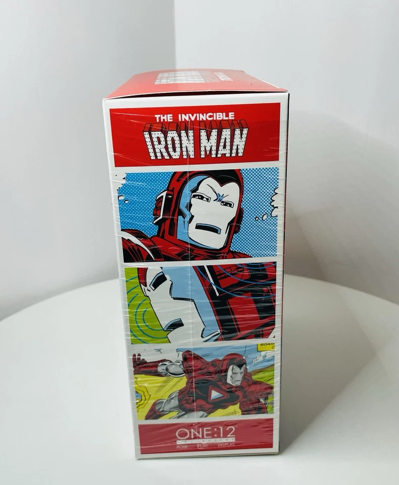 Figura de acción Mezco One:12 Collective Invincible Iron Man centurión plateado nueva Foto 3 de 4