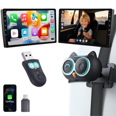 OTTOCAST Cabin Care 2-in-1 Wireless CarPlay & Baby Auto Kamera 1080P HD 150°