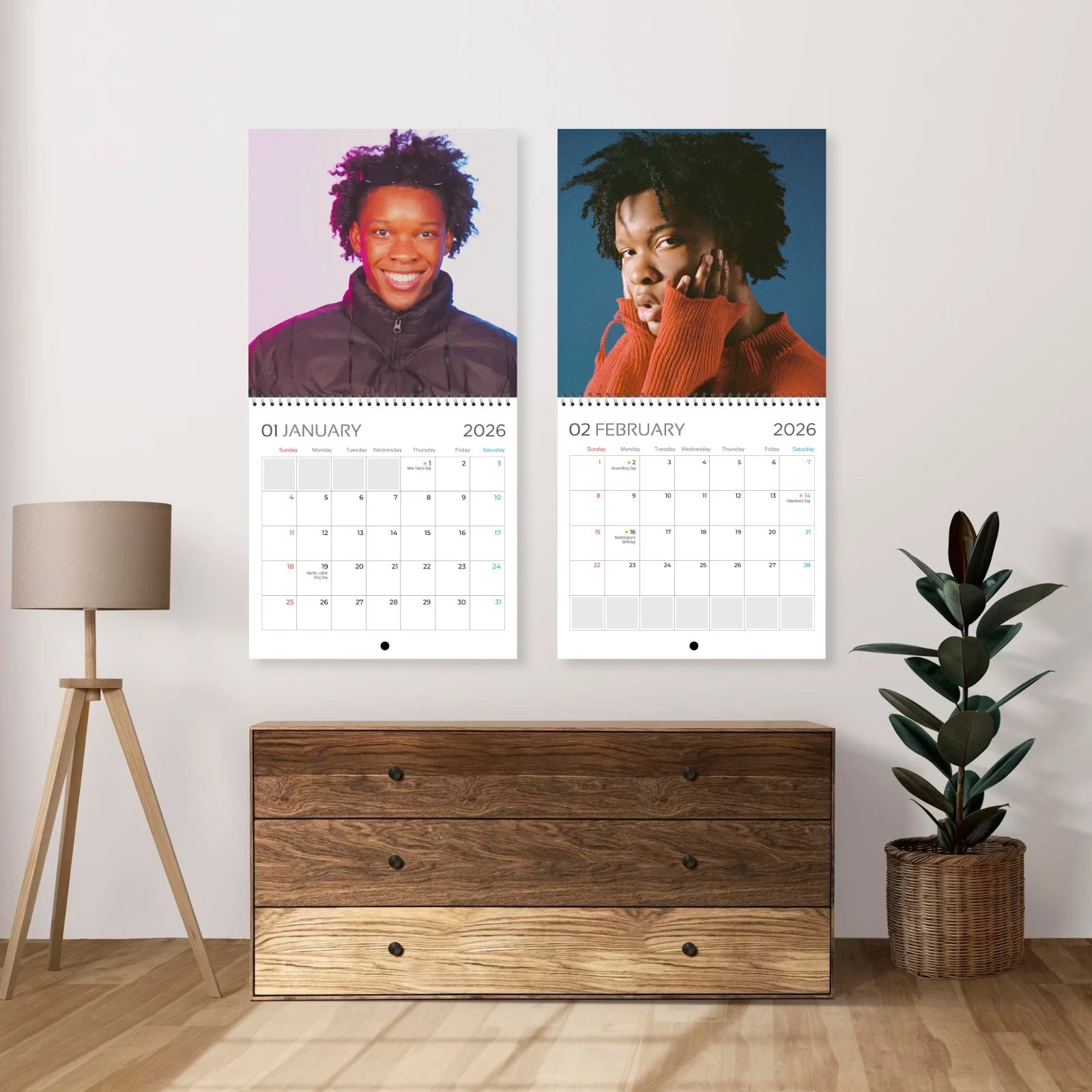 D4VD 2026 Wall Calendar, 12-Month Celebrity Photo Calendar