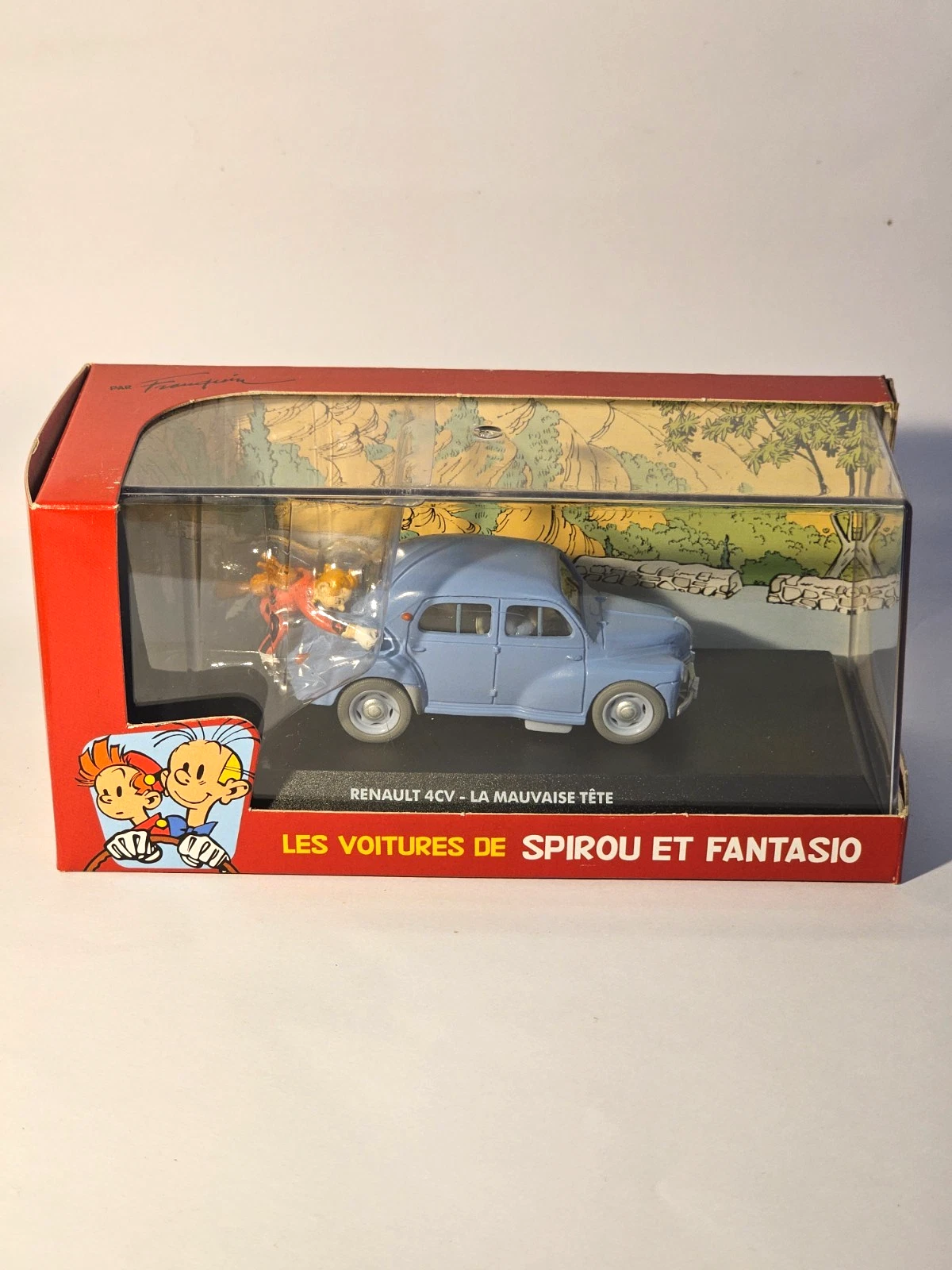 Voiture Miniature Spirou Et Fantasio Renault 4CV La Mauvaise Tête