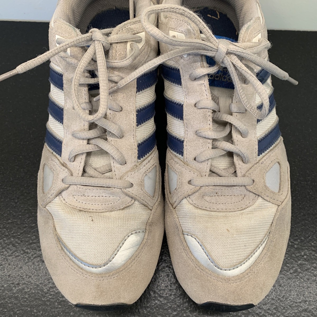 Adidas ZX750 Sneakers Mens Size 9 Gray Blue Red Shoes ZX 750 Pre