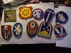WW 2 10 US MILITARY PATCHES. LOT 5