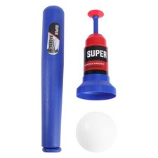 Reusable Automatic Baseball Trainer Bat Set Plastic Practice Toy for Kids Use