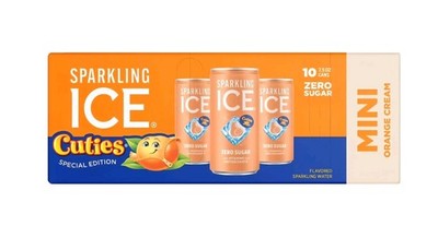 Sparkling ICE Cuties ORANGE CREAM Sparkling Water - 10pk/7.5 fl oz Mini Cans