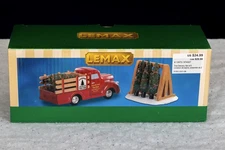 Lemax Christmas Village Tree Farm Delivery Red Truck Accent Set