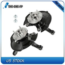 Pair Front Knuckle Wheel Bearing Hub For Honda Civic 2013 2014 2015 1.5l 1.8l