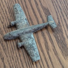 Vintage Cast Iron USN 3-B-4 Military Aircraft Toy Airplane for 17 Years Up