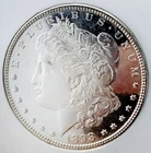 1898 P MORGAN SPECTACULAR CAMEO DMPL! 30+INCH BLK MIRRORS UDM MS+++++ NR #64741