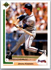 ⚾ 1991 Upper Deck #262 Jimmy Kremers Atlanta Braves