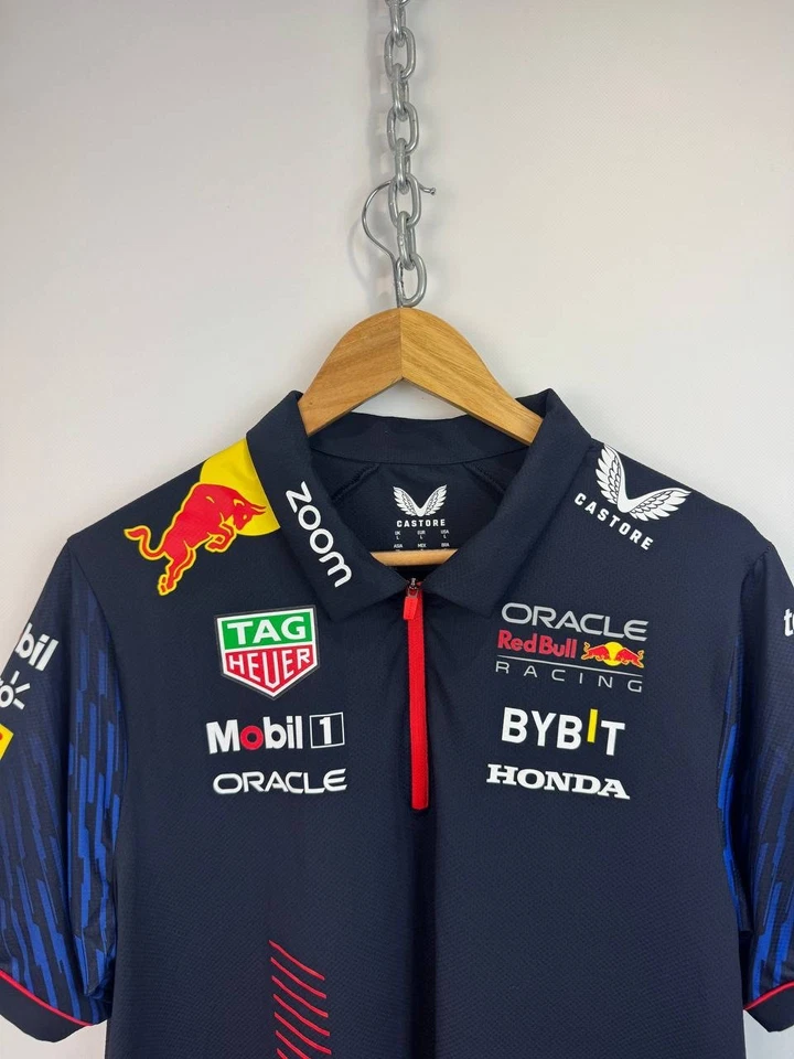 Red Bull Team Formula One 1 Racing Polo Shirt 2021/2022 - Image 3 of 4