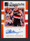 2017 Panini Donruss - Arvydas Sabonis Auto Signature Series #SS-AS