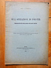 1910-Sull'operazione di Forster-Prof. ALESSANDRO CODIVILLA-Ortopedia-Medicina+