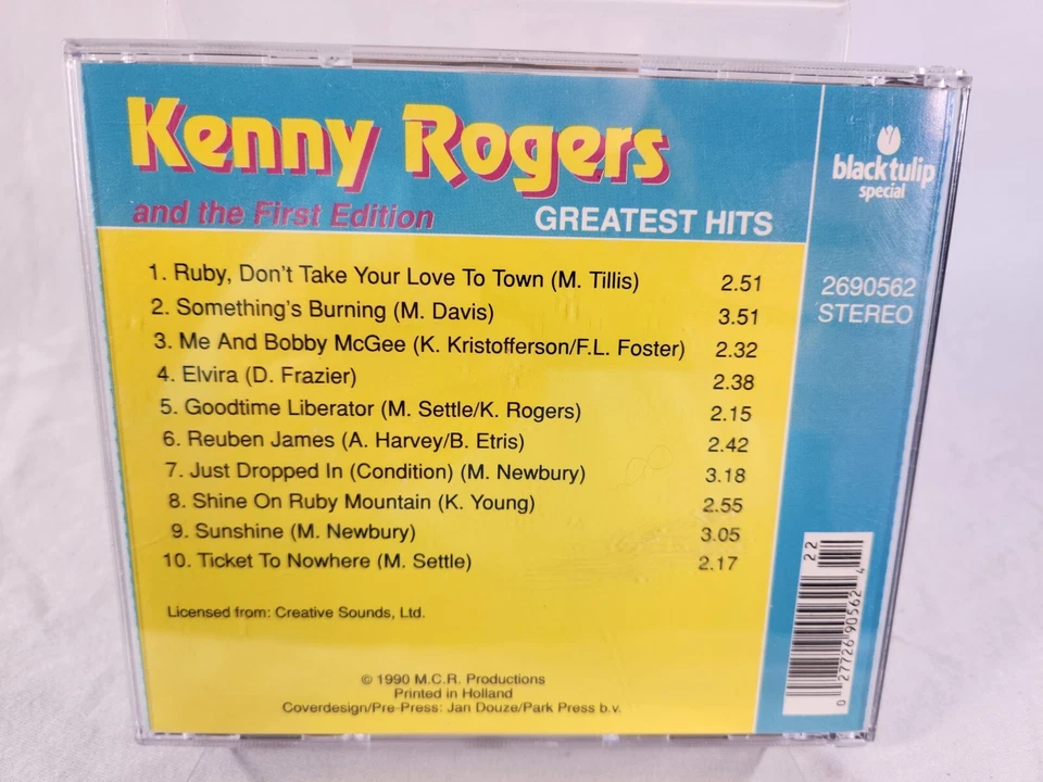 Kenny Rogers and the First Edition CD Greatest Hits RARE Holland Import Version - image 4 of 4
