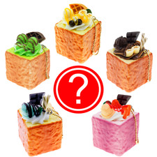 Bread Squishy Fruit Ice Cream Toast Gashapon Keychain 1 Random Food Toy Figure