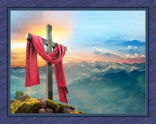 Handmade Tapestry "It is Finished Faith Cotton?