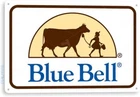 Tin Metal Signs Home Décor 8x12 Blue Bell Vintage Retro Ice Cream Parlor Kitchen