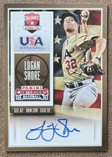 2015 Panini Contenders USA Collegiate Autograph Logan Shore Rookie #67