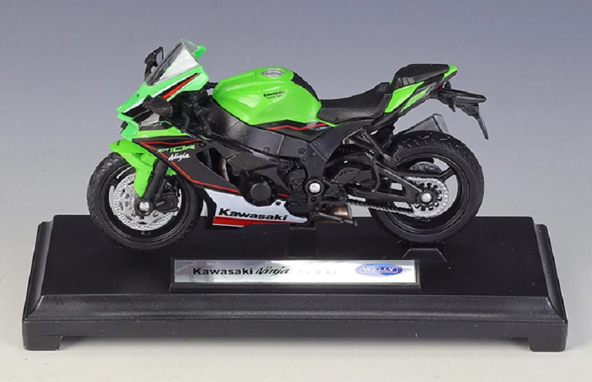 Welly 1:18 Kawasaki 2021 Ninja ZX 10R Motorcycle Bike Model New In Box - Image 2 of 4