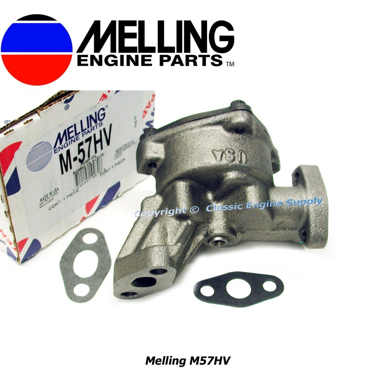 Melling M-73 Stock Replacement Oil Pump For 65-67 Chevrolet Chevy II