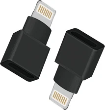 2Pack Apple Mfi Certified Lightning Extender Adapter, Male to Female, 8-Pin for