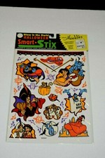 Vintage 90's Walt Disney Aladdin Lion King Halloween Glow in the dark stickers