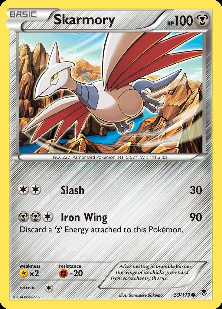 Pokemon Skarmory (59/134) Phantom Forces LP