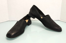 Clarks pure Tone loafers flat comfort slip on shoes black leather flat New 8.5M