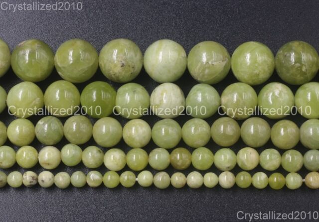 Natural Gemstone Peridot Olivine Round Beads 4mm 6mm 8mm 10mm 12mm 14mm 15.5