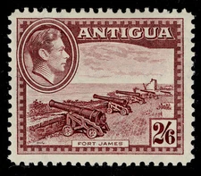 ANTIGUA GVI SG106, 2s 6d brown-purple, M MINT. Cat £55.