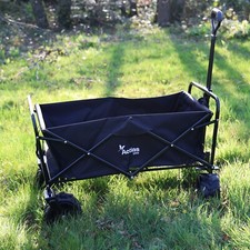 Foldable Garden Cart Trolley Heavy Duty Multi-Purpose Festival Hand Truck Wagon