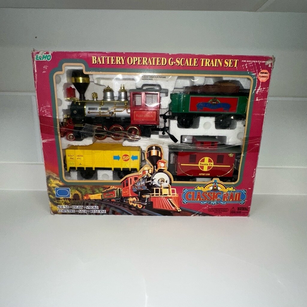 Boxed ECHO The Classic Rail Train Set G Scale 1990s Vintage | eBay