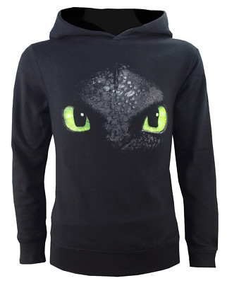 Dragons Kinder Kapuzenpullover/Hoodie Ohnezahn Schwarz Gr.(152-158) NEU&OVP