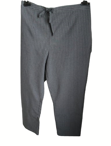 Pantalon Femme Jacqueline Riu – Gris Rayé – Taille 38 – Occasion Très Bon état