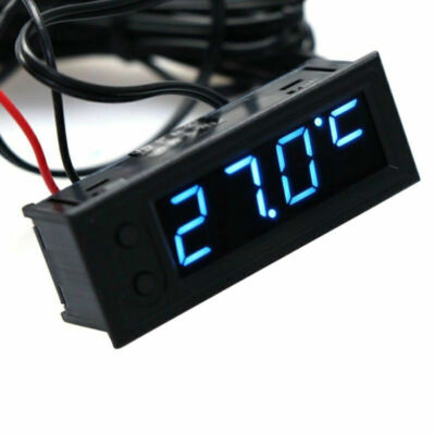 Multifunktional 12V Auto Digital Uhr Temperatur Anzeige Thermometer Voltmeter DF
