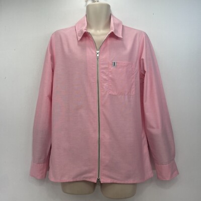 Mackintosh Overshirt Herren Medium Holborn Jacke rosa Baumwolle leicht neu mit Etikett