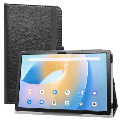 Premium Vegan PU Leather Slim Folio Stand Case for 10.1'' Blackview Tab 12 Tablet