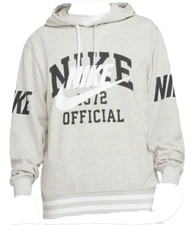 Nike Men's French Terry Pullover Hoodie Grey DD6168-050 f