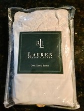 RALPH LAUREN BELMONT OAKS SCALLOP KING SHAM 1 WHITE