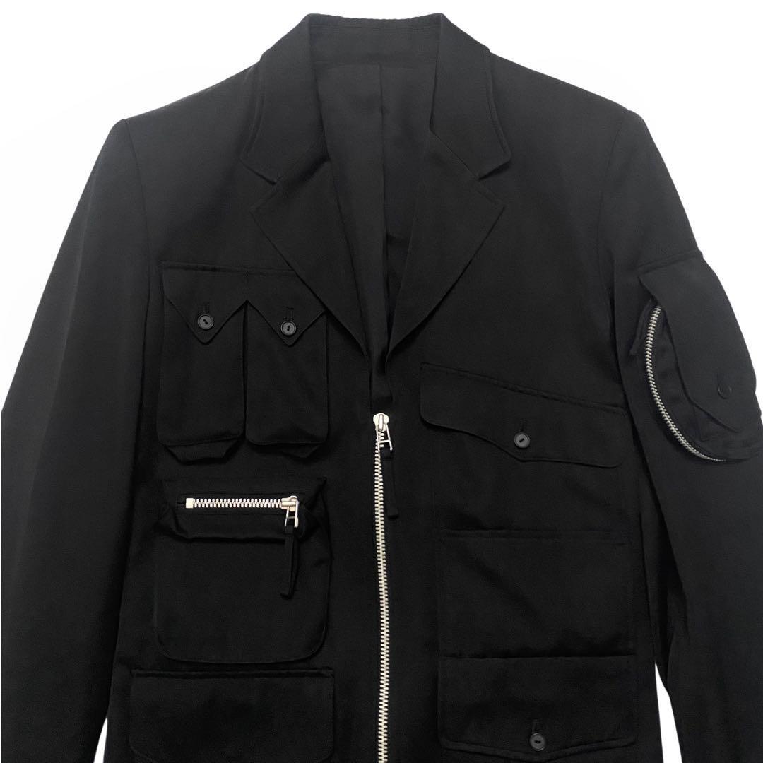 ジャケット・アウター Jean Paul Gaultier military jacket JEAN PAUL GAULTIER Women's Military Cargo Zip Tailored Jacket