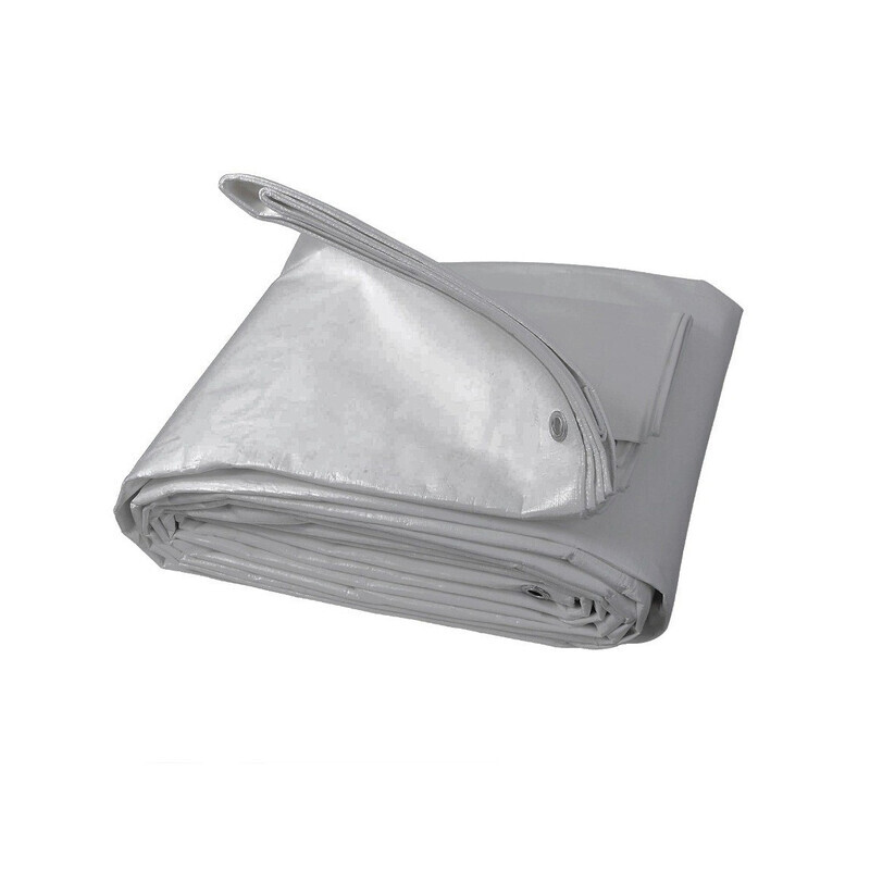 C TELO OCCHIELLATO PE 6 X 8M 200GR USO ALIM.GRIGIO