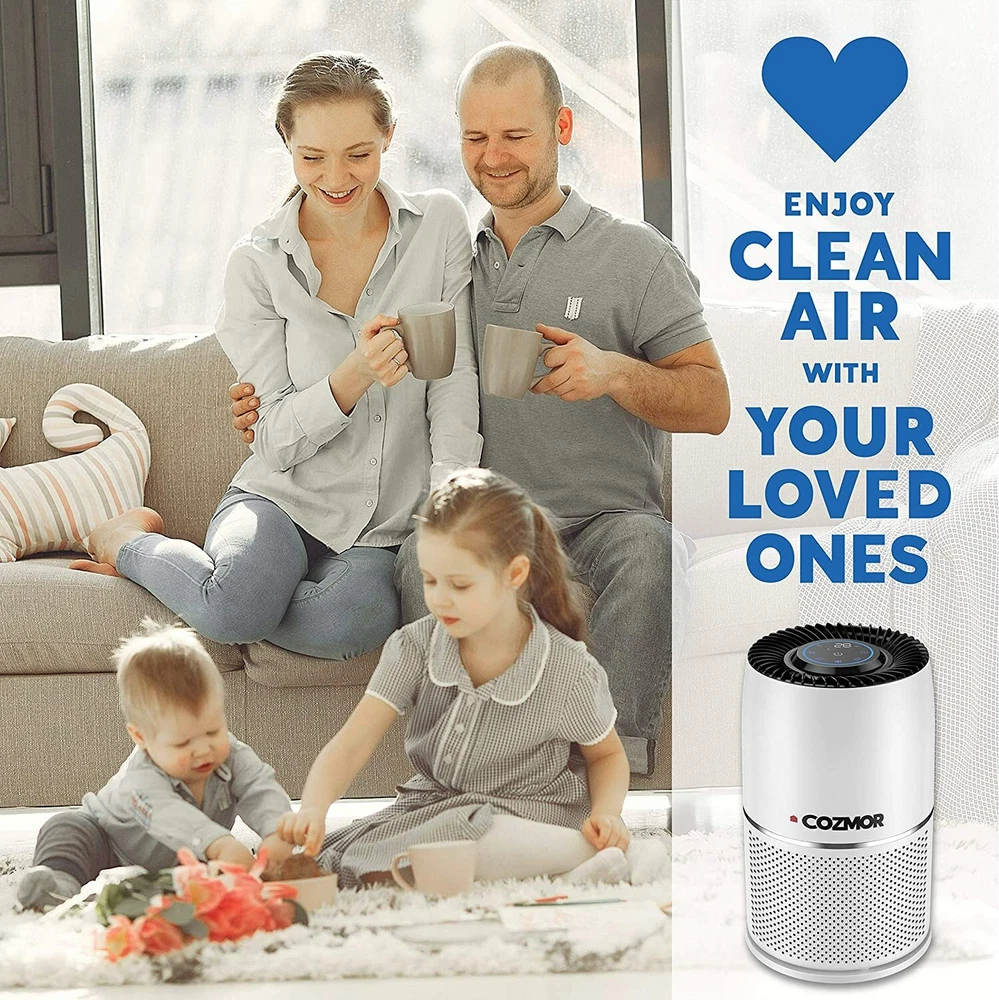 Air Purifier for Home Large Room with Auto Sensor and HEPA H13 Filter with Clean