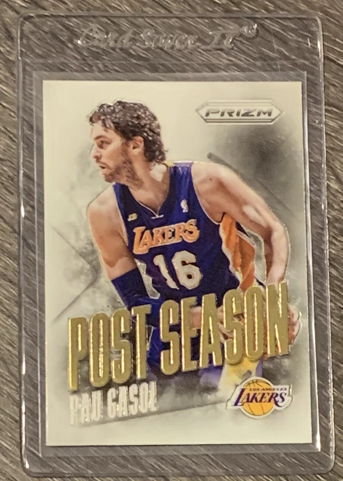 2013-14 Panini Prizm "Post Season" #3 PAU GASOL 🏀 LA Lakers 🏀 FREE SHIPPING 🏀 - Image 3 of 4