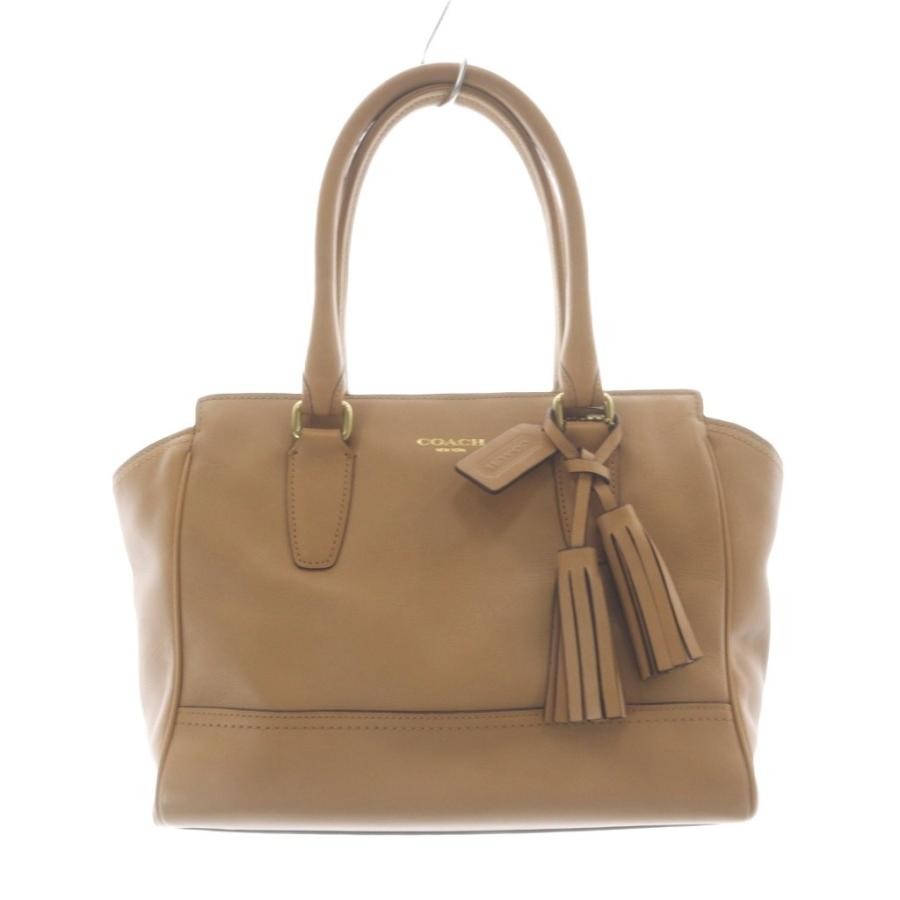 COACH Leather Handbag Tote Bag Brown 19891 Ladies