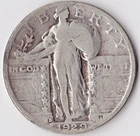 1929-S Standing Liberty Head Silver Quarter