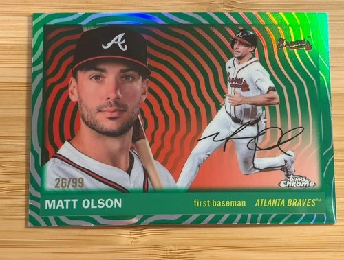 Matt Olson 2025 Topps Chrome Matt Olson #64 Green