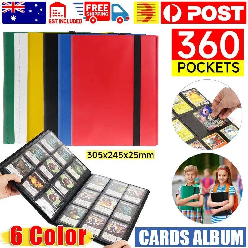 360 Cards 9-Pocket Card Bag Binder Zip Trading Card Album Collectors Folder Case - image 2 of 4