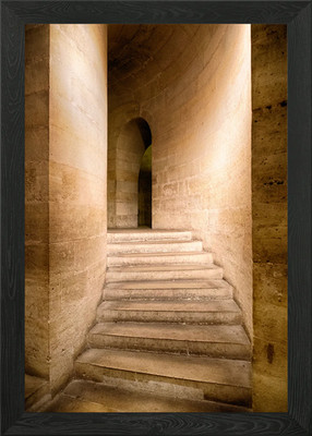 Stairway To The Crypt Framed Wall Art Poster Canvas Print Picture