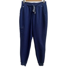 Figs Zamora Jogger Scrub Pants Technical Collection Medium Tall MT Navy Blue